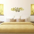 thumbnail image 3 of Bearachild 24 piezas fácil de 3D espejo acrílico pegatina de pared decoración Mural única para dormitorio autoadhesivo Decoración del hogar Negro+24 piezas, 3 of 6