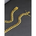thumbnail image 6 of Mens Miami Cuban Chain Necklace 12mm Diamond Claw Cuban Chain Hip Hop Jewelry, 6 of 7