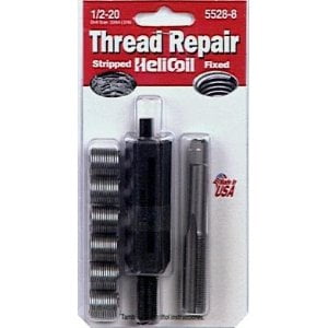 Helicoil/ 5528-8 Helicoil Trousse de Réparation de Filetage Universelle; Filetage 1/2 Pouce-20; avec 6 Inserts Outil d'Installation/ Robinet