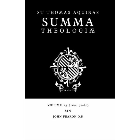 Summa Theologiae (Cambridge University P Summa Theologiae: Volume 25, Sin: 1a2ae. 71-80, Book 25, (Paperback)