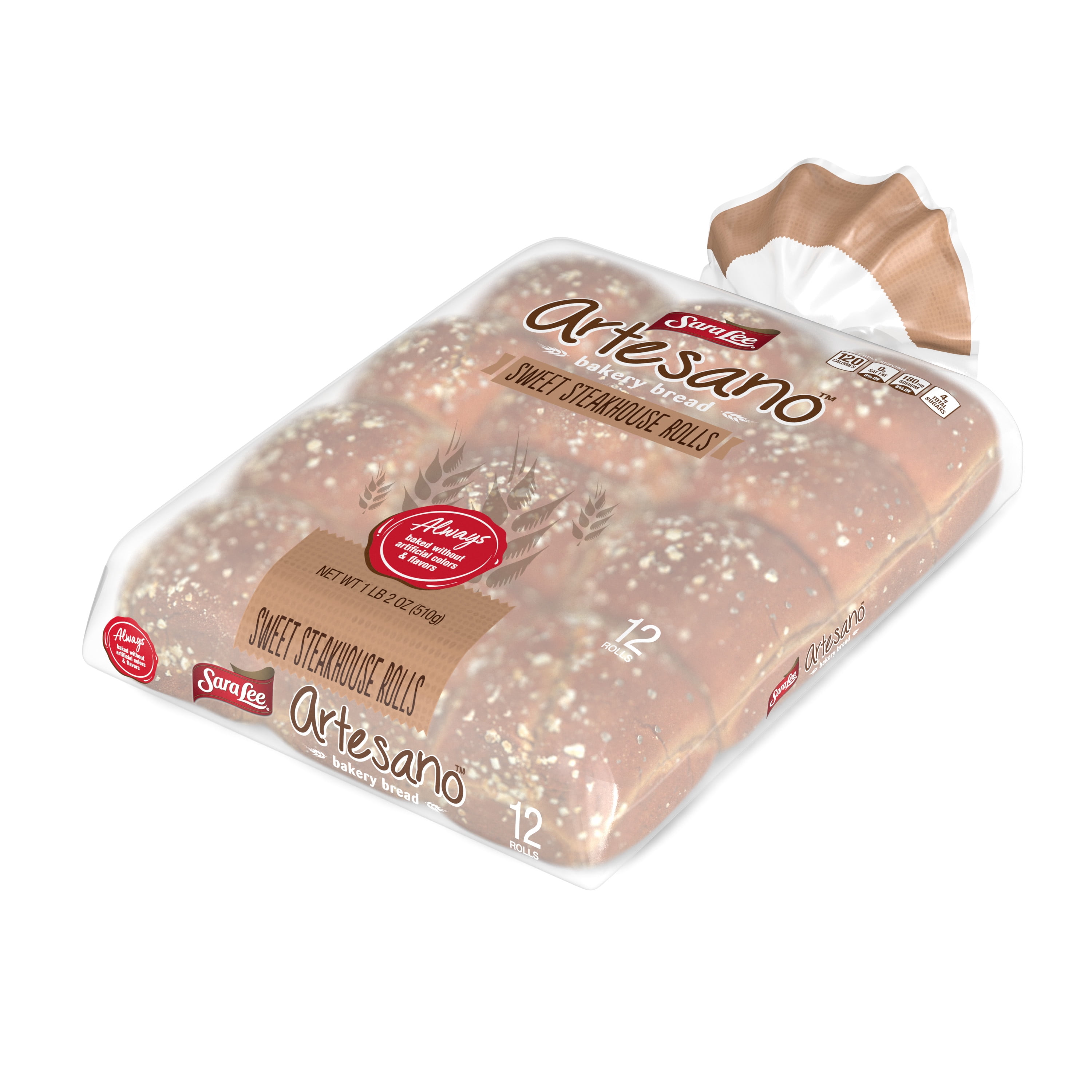Sara Lee Artesano Sweet Steakhouse Rolls, 12 count, 18 oz