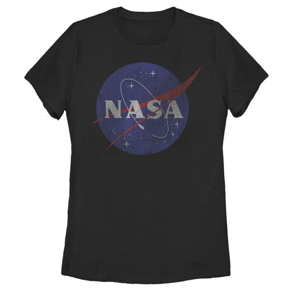 Women's NASA Logo Graphic Tee Black X Large