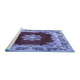 thumbnail image 2 of Ahgly Company Machine Washable Indoor Rectangle Medallion Blue Traditional Area Rugs, 7' x 9', 2 of 4