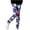 Navy, variant on Odeerbi Kids Girls Cropped Leggings Stretchy Tights Pants Baby Pattern Printed Milk Silk Leggings Comfortable Slim Cropped Trousers Dark Blue