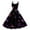 Dark Purple, variant on Women Valentines Day A Line Dress with Adjustable Spaghetti Straps Vintage Inspired Fit and Flare Summer Sundress Light Purple S