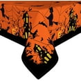 thumbnail image 5 of Halloween Square Tablecloth 60×60 Inch,Halloween Orange Tablecloths Halloween Spider Web Washable Table Cover, Halloween Decoration Table Cloths for Party Picnic Dinner Table Decor, 5 of 6