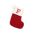 thumbnail image 1 of TIELUTT Bas de Noël avec Initiales Grandes Lettres Brodées Tricotées Rouges 12 Jours de Cartes de Chansons de Noël Flocons de Neige Acryliques Grandes Sucettes Décorations de Noël Ruban Lustre Flocons de Neige Perles, 1 of 7