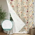 thumbnail image 4 of Xipuska Farmhouse Floral Shower Curtain - Water Repellent Fabric Shower Curtains Washable, Pastoral Country Watercolor Flower Herb Decorative Cloth Bathroom Curtains Modern Bath Decor 72"x78", 4 of 6