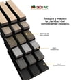 thumbnail image 4 of Lambrin Acústico Panel decorativo Eucalipto Para Muro Tipo Madera 60x60cm 4pz, 4 of 8