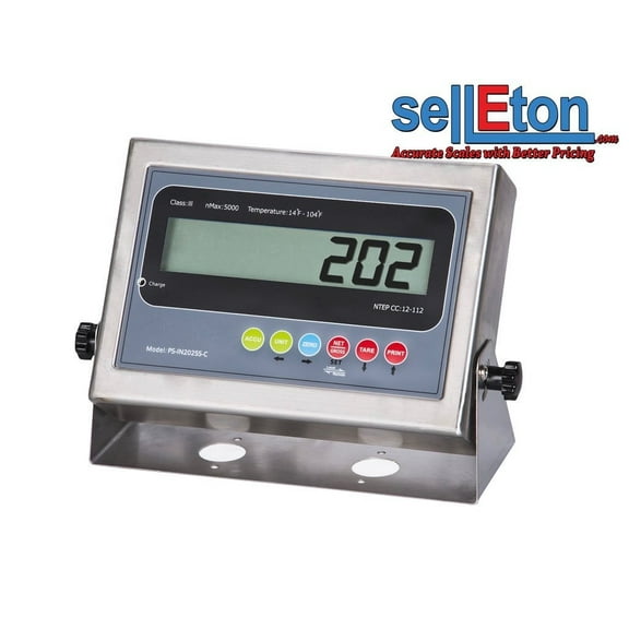 NEW PS-IN202SS-C LCD Indicator with 2 Rs-232 ports /Floor or Truck scale base