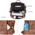 thumbnail image 6 of Gomayee Leather Backpack Purse for Women Convertible Large Travel Ladies Designer Fashion Casual College Shoulder Bag, 6 of 6