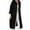 Black, variant on Womens Tops Oversized Cotton Linen Button Up Shirts Summer Casual Blouse Roll-Up Sleeve Tops Extra Long Top with Pockets Hawaii Beach Cover Up Ladies Clothes Army Green XXL