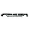 Ikon Motorsports Compatible with 15-23 Dodge Charger SRT OE Style Rear Diffuser with White Reflective Tape
