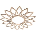 thumbnail image 2 of Ekena Millwork 36"OD x 13 7/8"ID x 1/4"T Daisy Wood Fretwork Pierced Ceiling Medallion, Alder, 2 of 3