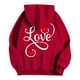 thumbnail image 4 of WILLBEST Sudaderas de Mujer Ladies Fashion Casual Valentine'S Day Printed Hoodie Sweatshirt Printed Hoodie Loose Hoodie 1644 Grande, 4 of 4