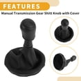 thumbnail image 6 of Unique Bargains 5 Speed Gear Shift Knob W/ Cover No.7H0711113B - Stick Shifter Knob - for VW Transporter T6 Plastic 1 Pc, 6 of 6