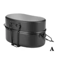 thumbnail image 1 of Fiambrera de aluminio para acampada, entrenamiento militar, doble capa, asa para el almuerzo, utensilios de cocina, caja portátil, caja para picnic P9M2, 1 of 6
