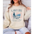 thumbnail image 7 of Lake Life Social Club Sweatshirt for Women & Kids Cozy Lake House Crewneck Pullover Sand Sweatshirt Adult Large, 7 of 7