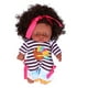 thumbnail image 2 of Muñeca africana, Altamle Simulación Baby Play Doll 25cm / 9.8in Birthday Gift Lindo Vinilo para Niñas Para Niños, 2 of 7