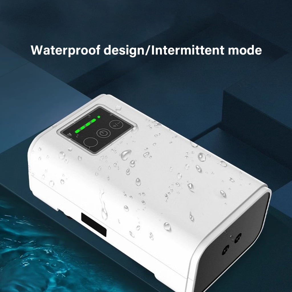 USB Rechargeable Aquarium Air Pumps, Quiet Portable Oxygen Aerator for Indoor Fish Tanks & Outdoor Fishing Camping