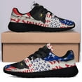 thumbnail image 3 of Black Cat Celebrate Fourth Of July Independence Day Shoes Women's Fashion Sneakers Tennis Running Shoes for Men Women Black Size 6, 3 of 7