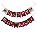 thumbnail image 1 of Wosthever Cartel de feliz cumpleaños, decoraciones para primeros cumpleaños, suministros para fiestas, serpentinas universales, cola de Kits de decoración para fiestas, 1 of 6