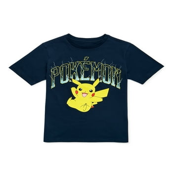 Pokemon Boys Lightning T-Shirt with Short Sleeves, Sizes 4-18