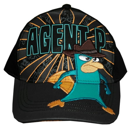 Phineas And Ferb Agent P Perry The Platypus Shield Cartoon Youth Adjustable Baseball Cap Hat