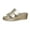 Gold, variant on SBYOJLPB Sandals for Women Casual Versatile Patterned Wraparound Wedge Heel Plus Size Shoes Spring Summer Style Trendy Multi-Color Lightweight Sandals