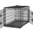 thumbnail image 3 of Yaheetech 42.1'' Foldable Metal Wire Pet Kennel Dog Crate with Divider and Pull-out Tray, Black, 3 of 11