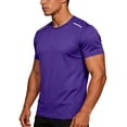 thumbnail image 6 of hoksml Men's Quick Dry Short Sleeve T-Shirt Breathable Mesh Athletic Workout Gym Running Top with Reflective Details, 6 of 9