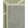 thumbnail image 7 of Unique Loom Decatur Collection Area Rug - Diamond (2' x 7' 10" Runner Green/Ivory), 7 of 7