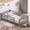 Gray, variant on Mirightone Full Size Floor Bed with Guardrails, Solid Wood Montessori Bed with Slats, No Box Spring Needed - White