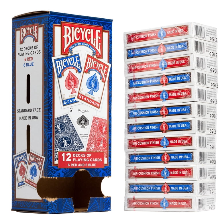 Bicycle, Standard 808 Playing Cards, 12-pack, Red and Blue