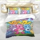 thumbnail image 5 of Ositos Cariñosos Conjunto de sábanas temático, trío de piezas, cómodo y amigable con la piel, diseño único, regalo de decoración para el hogar para familiares, amigos y fans, 90 cm * 190 cm, 5 of 6