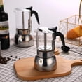 thumbnail image 4 of Cafetera Espresso de 300 Ml, Cafetera Moka de Acero Inoxidable, Compatible con Cocinas de Inducción y de Gas, Portátil y Fácil de Limpiar., 4 of 5