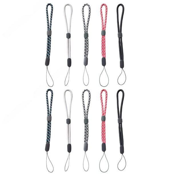FELTECHELECTR 10 correas de muñeca ajustables para cámara, memorias USB y teléfono móvil.
