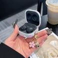 thumbnail image 3 of for Samsung Galaxy Buds FE Case with Chain,Clear Flower Pattern Shockproof Protective Cover for Galaxy Buds 2 Pro/2/Pro/live (Pink), 3 of 10