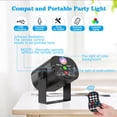 thumbnail image 6 of DJ Disco Stage Party Lights RGB LED Outdoor Stage Laser Projector Sound Activated Strobe Lights with Remote Control for Christmas Dance Show Club Wedding, 6 of 9