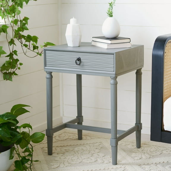 Safavieh Mabel Traditional Wood End Table, Distressed Gray