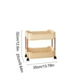 thumbnail image 4 of Sentmoon Chariot de Rangement Roulant Chariot de Rangement sur Roues Petit Chariot Roulant Petit Chariot Étagère Chambre Rangement Multicouche Salle de Bain Salon Mobile Plancher Collations, 4 of 7