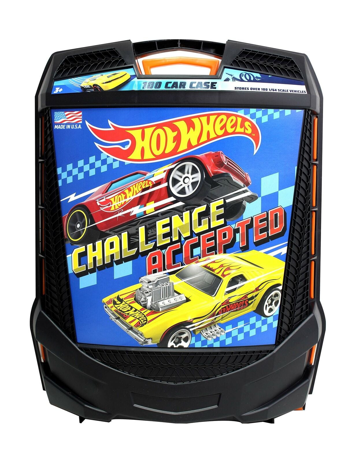 Rolling Storage Case with Retractable Handle Hot Wheels 100-Car 