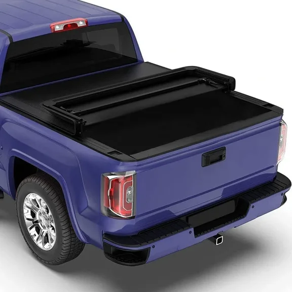 Top Gear MotorsTriple-Fold Waterproof Truck Bed Tonneau Cover, 4.6FT