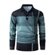 thumbnail image 3 of pstuiky camisetas de manga larga para hombre, Camisa de manga larga con solapa y botones de tela holgada con diseño de patchwork para hombre tops de invierno para hombre s, 3 of 8