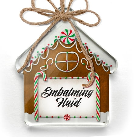 Ornament Printed One Sided Vintage Lettering Embalming Fluid Christmas 2021 Neonblond
