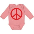 thumbnail image 3 of Inktastic Fun Red Peace Sign Boys or Girls Long Sleeve Baby Bodysuit, 3 of 5