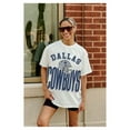 thumbnail image 3 of Women's Gameday Couture  White Dallas Cowboys Oversized Classic Fierce Focus T-Shirt, 3 of 4