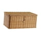 thumbnail image 4 of Canasta de almacenamiento con tapa rectangular Práctico decorativo Organizador casero Bin de almacenamiento para el dormitorio de la oficina Desk Baño 29CMX21CMX15CM, 4 of 8