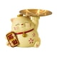 thumbnail image 3 of Bonita estatua de gato de la suerte, figura en miniatura de estilo nórdico con bandeja para guardar llaves. Amarillo, 3 of 9