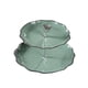 thumbnail image 4 of Soporte para tartas y cestas de frutas, soporte multifuncional para alimentos, ideal para postres, pasteles y fiestas. L 2 niveles verde, 4 of 9